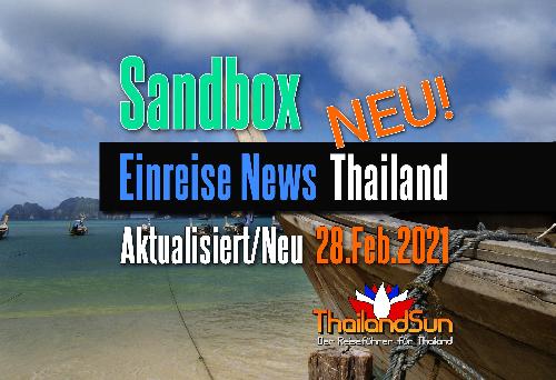 Alle Infos zur Einreise per Sandbox - ab 01. Mrz 2022 - Reisenews Thailand - Bild 1