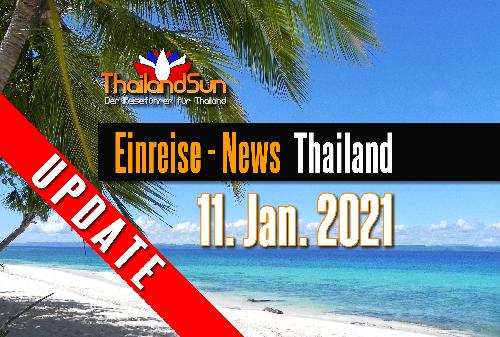 Neue Einreiseregelungen mit Wirksamkeit ab dem 11. Januar 2022 - Reisenews Thailand - Bild 1
