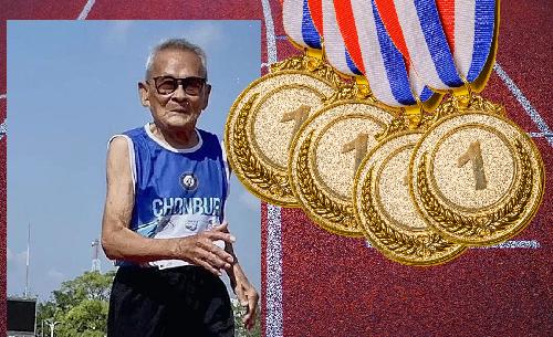 Bild Rayongs Goldmedaillengewinner - 103 Jahre alt und topfit