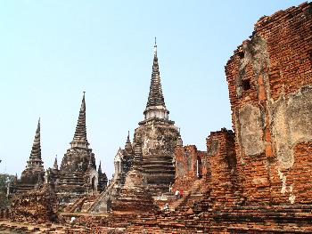 Zoom Wat Mahathat Sehenswertes Ayutthaya - 2