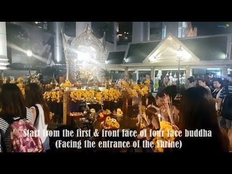 How To Pray Four Face Buddha - Bangkok Video