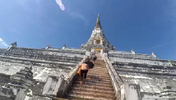 Wat Phu Khao Thong - Ayutthaya Video