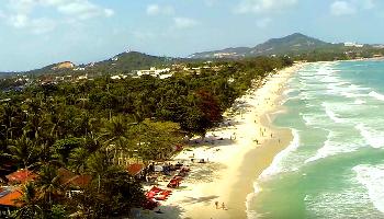 Start Video Chaweng Beach Koh Samui Aerial Baden + Strand