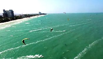 Kiting am Hua Hin Beach -  gute Brise - Hua Hin / Cha Am Video