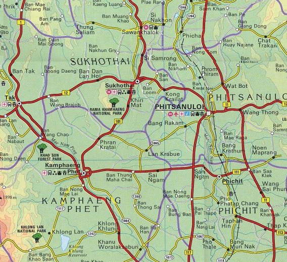 Lagekarte Rama Khamhaeng