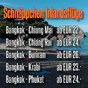 Fliegen in Thailand, Flugplne und Flugzeiten