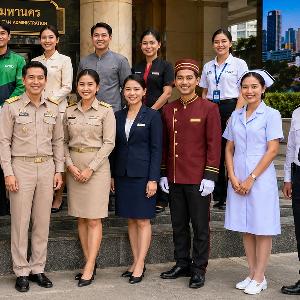 Uniformen in Thailand � Stoff, Status und sehr viel Bedeutung