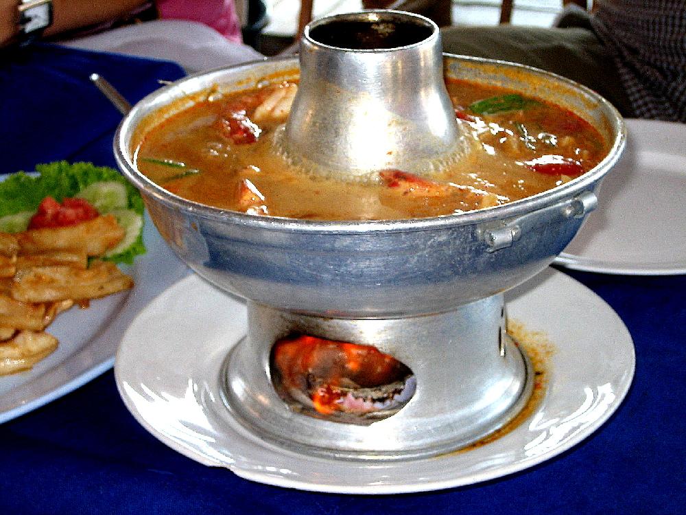 Zoom Seafood Suppe aus Thailand - Thom Kha Seafood