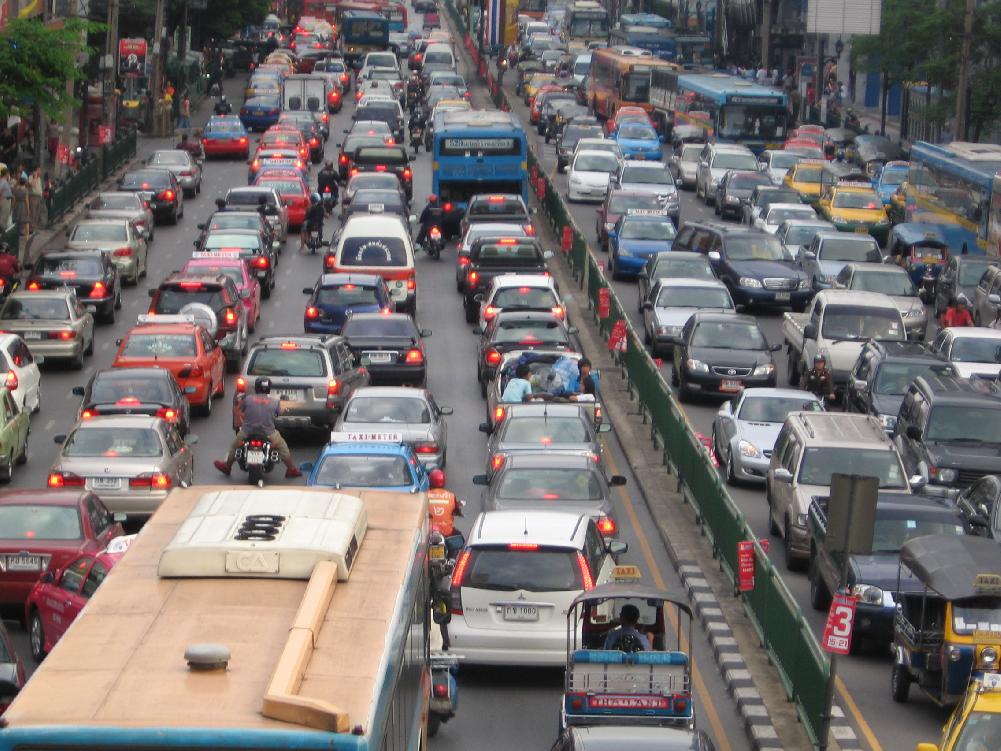 Zoom Verkehr in Bangkok