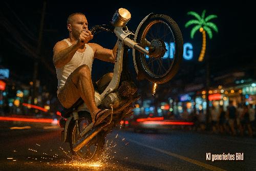 Bild 15 Tage Urlaubsverlngerung im Knast wegen Wheelie