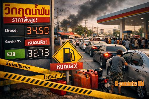 Bild Benzinkrise - �lpreise steigen, Tankstellen werden gest�rmt 