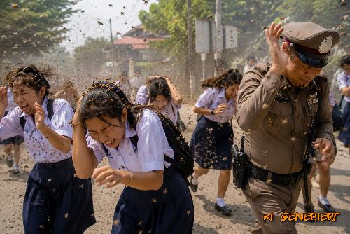 Bild Bienenattacke in Pattaya: 17 Verletzte nach Angriff eines riesigen Schwarms