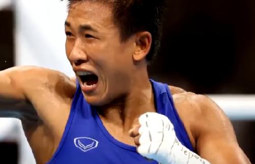 Bild Bronze fr thailndsiche Boxerin