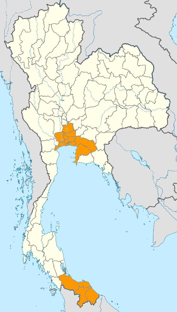 Lockdown Map Thailand