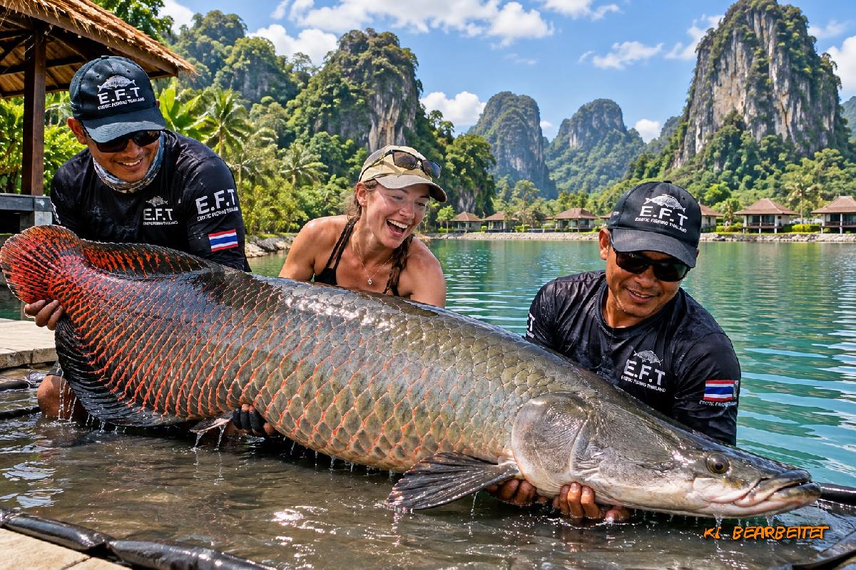 Der Fang deines Lebens - Monsterfische lauern in Phang Nga - 180-Kilo-Giganten, urzeitliche Raubfische und ein Angelabenteuer zwischen Thailands spektakulären Kalksteinfelsen Symbolfoto 1