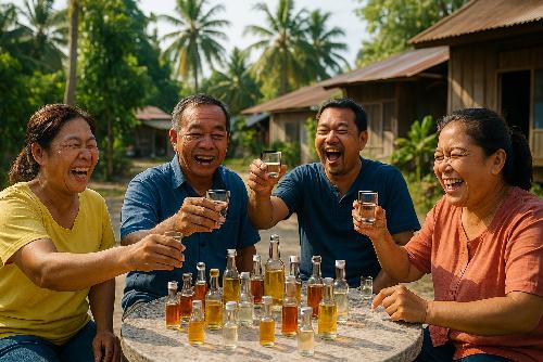 Ein Abend, vier Flaschen, fnf Stufen mit Einheimschen - Thailand Blog - Symbolfoto 1