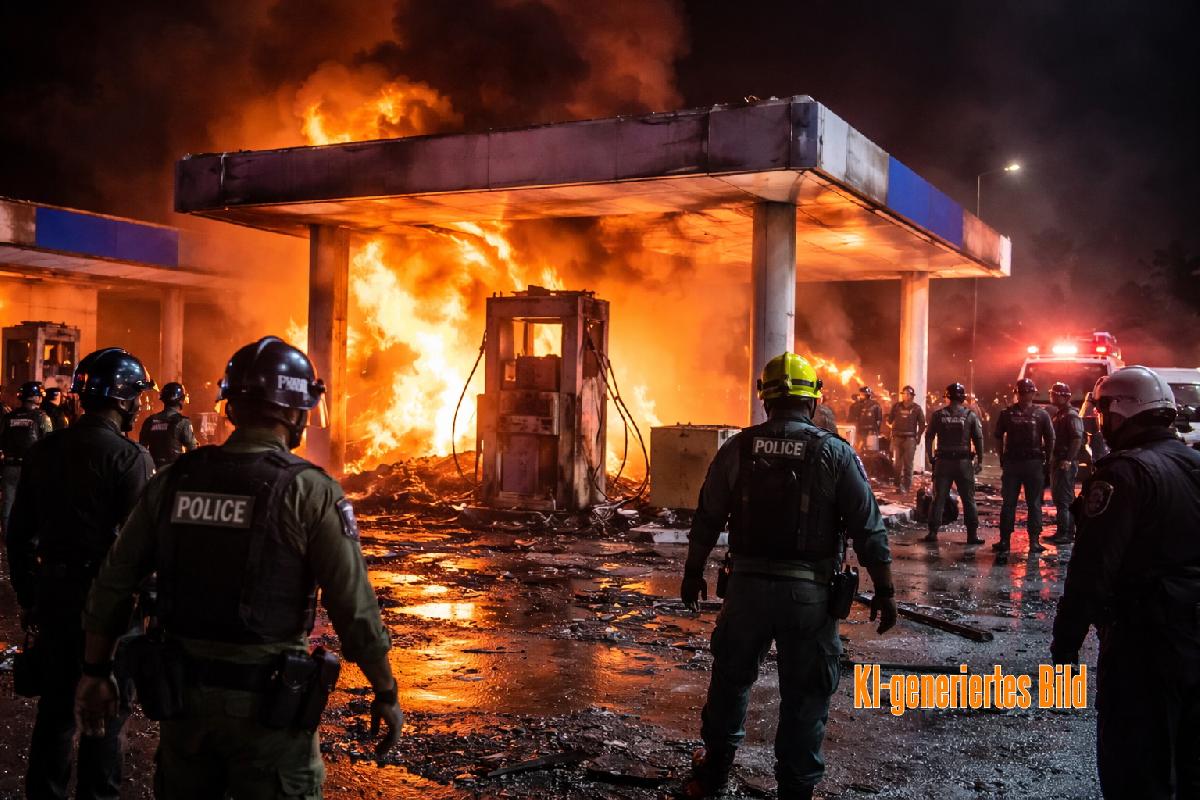 Eine Nacht, 51 Angriffe - neue Gewalt erschüttert Thailands Süden - Bomben, Feuer und Schüsse in Pattani, Yala und Narathiwat Symbolfoto 1
