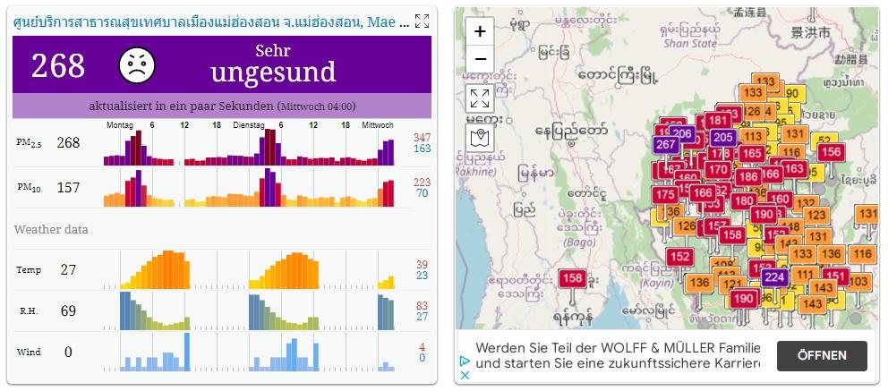 Gesundheitswarnung - Dicke Luft in Thailands Nordwesten Bild 1