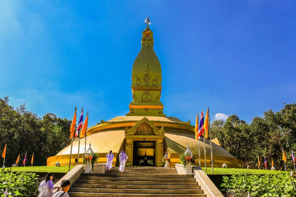 Tempel Wat Pah Nanachat in der Provinz Ubon Ratchathan