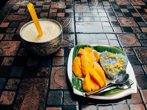 Kao Neow Mamuang - Mango sticky rice - Thailand Blog - Bild 1