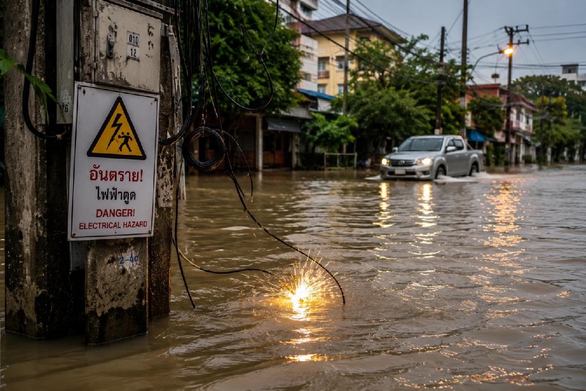 Monsunfluten in Thailand: Was Reisende wissen sollten - Starker Regen und Überschwemmungen bergen Gefahren Symbolfoto 2