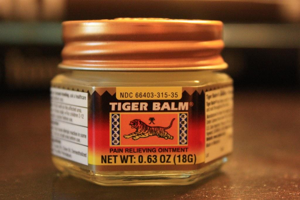 Tiger Balm - Picture CC by Ted Murphy - https://www.flickr.com/photos/tedmurphy/