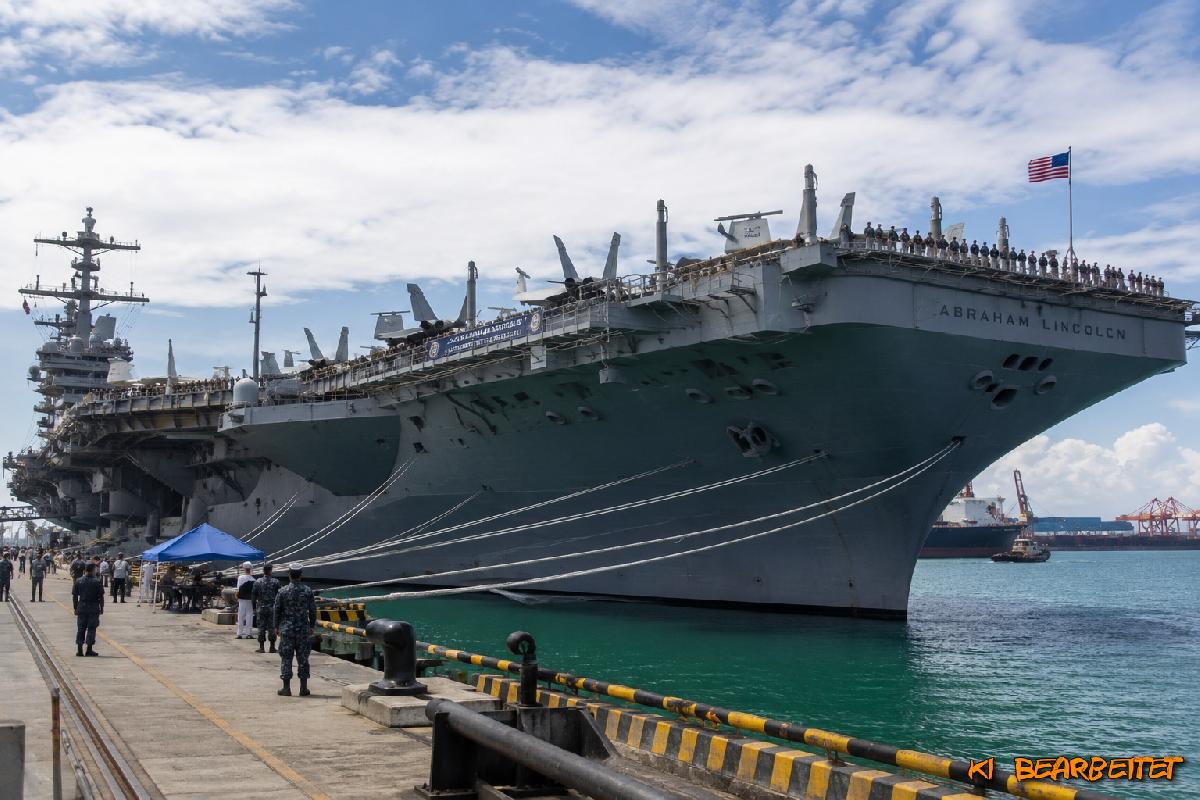 Nach 250 Tagen See - USS Abraham Lincoln kommt nach Thailand - 5.000 Seeleute haben Landgang - Pattaya, halt dich fest! Symbolfoto 3