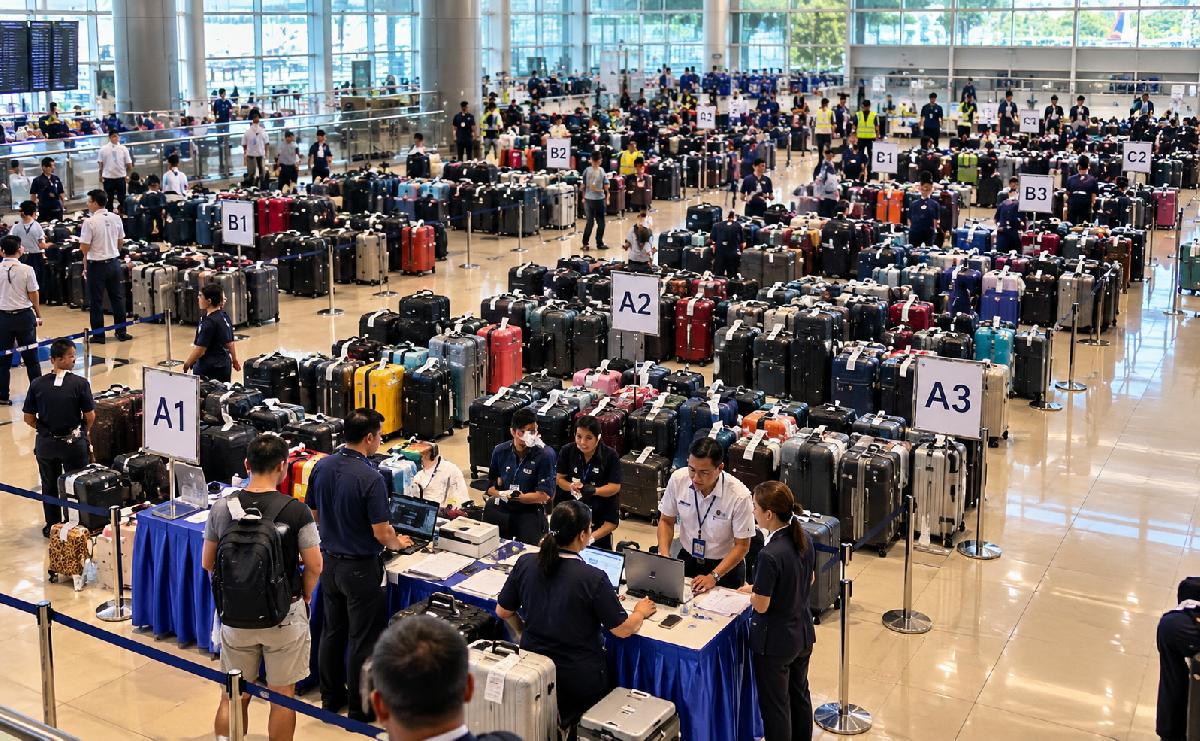 Passagiere weg, Koffer noch da - THAI Air-Chef muss gehen - Großreinemachen in Bangkok: Koffer verteilen, Fracht räumen, Chef austauschen Symbolfoto 2