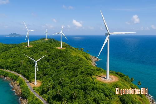 Phuket setzt auf Windkraft - Neue Wind-Turbinen und Ökotourismus-Zentrum am Kap Phromthep Bild Phuket setzt auf Windkraft