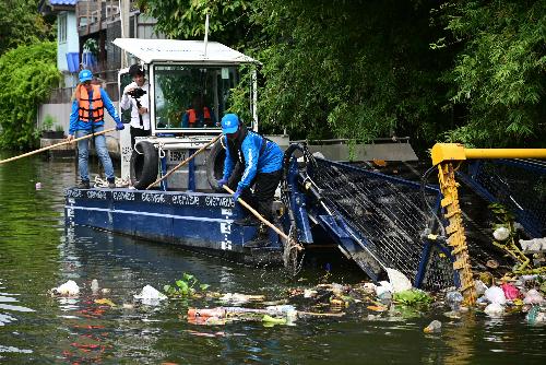 Müllsammelboot - Bild zur Verfügung gestellt von der AUDI AG