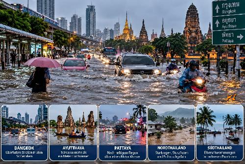 Bild Thailand kämpft mit den Wassermassen - von Bangkok bis in den Süden