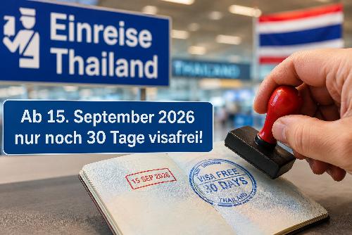 Bild Thailand macht Ernst: Ab 15. September nur 30 Tage visafrei