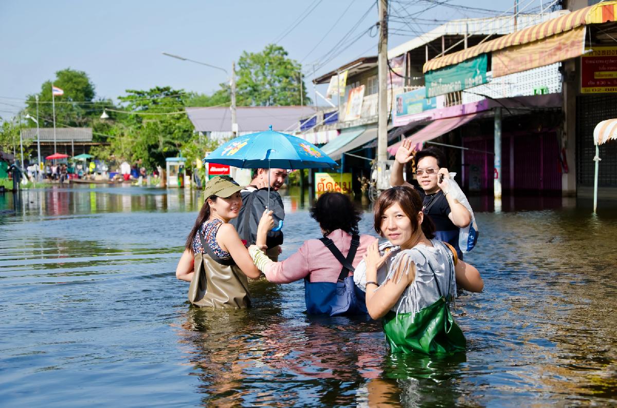 Thailand - Neue Unwetterwarnung ab 9. Oktober - Starkregen, Sturzfluten, Überschwemmungen und Erdrutsche Symbolfoto 2