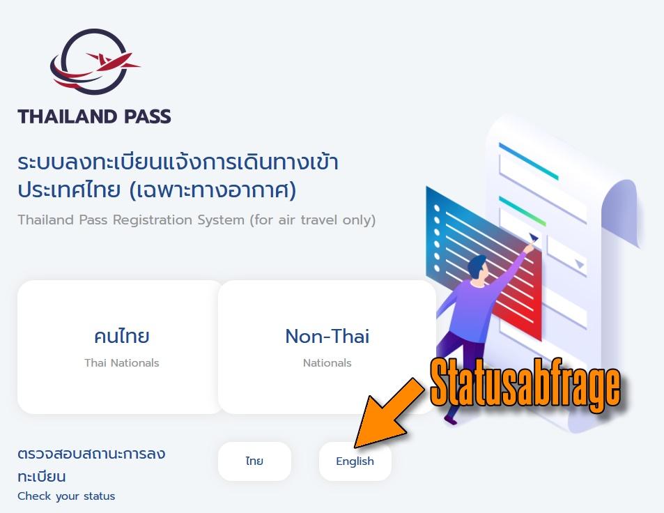Status- und QR-Code Abfrage beim Thailand-Pass
