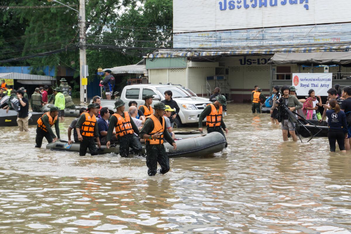 Thailand weiterhin im Griff des Monsuns - Schwere Regenfälle, Überschwemmungen und Todesopfer in 15 Provinzen Symbolfoto 5