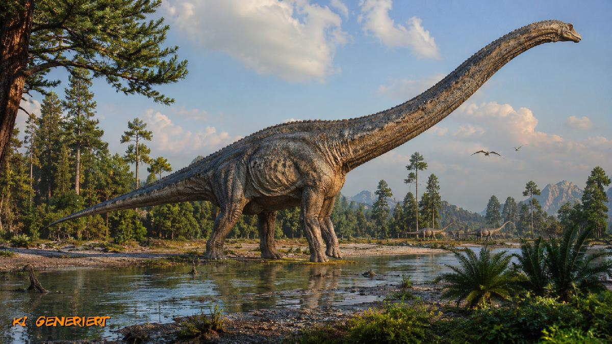 Vom Dorfteich zur Weltsensation - Riesensaurier in Thailand entdeckt - Saurus Nagatitan - 27 Meter lang und so schwer wie neun Elefanten Symbolfoto 1