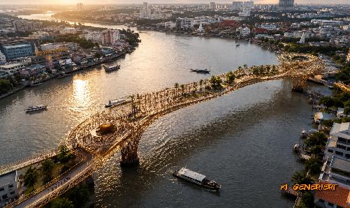 Bild Zu Fuß über den Chao Phraya: Bangkok plant grüne Mega-Brücke
