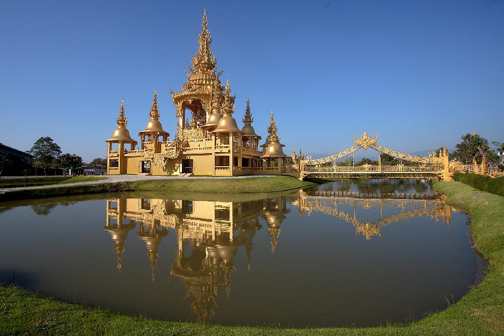 Goldener Tempel im Wat Rong Khun