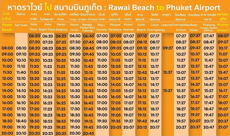 Smart-Bus Reiseinformationen Phuket 2