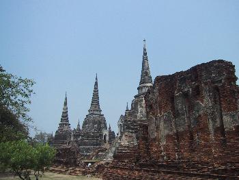 Zoom Wat Mahathat Sehenswertes Ayutthaya - 4
