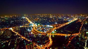 Abendessen und Aussichtsplattform vom Baiyoke Tower - Bangkok
