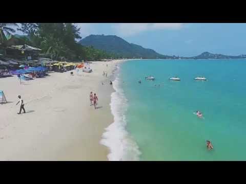 Video Lamai Beach Aerial Video