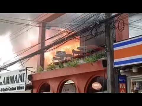 Start Video Feuer auf Bophut Markt 