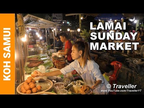 Lamai Sunday Night Market - Koh Samui Video