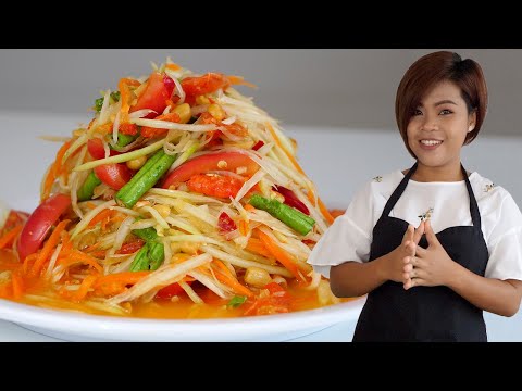Start Video Papaya-Salat zubereitet von Da 