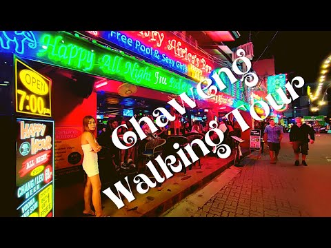 Walking Tour Of Chaweng Beach Road - Koh Samui Video