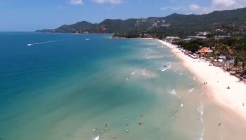 Der Chaweng Beach von oben - Koh Samui Video