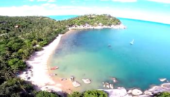 Über der Insel Koh Phangan - Koh Samui Video
