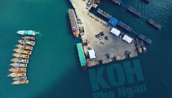 Koh Phangan, Thailand by air - Koh Samui Video