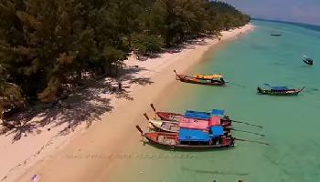 Koh Hai (Koh Ngai) aus der Vogelperspektive - Krabi Video